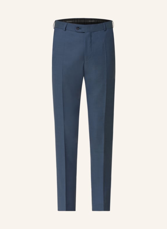 WILVORST Anzughose Slim Fit 030 blau gemustert