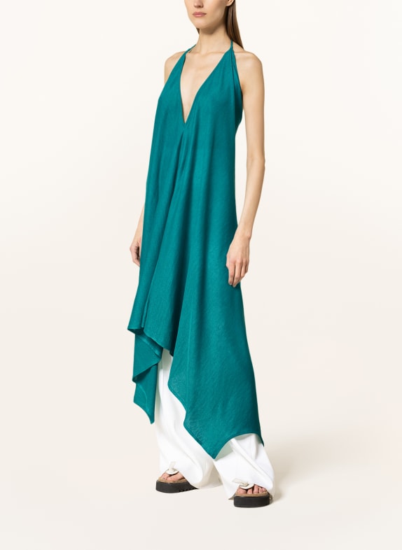 ALANUi Knit dress GET LOST made of linen TEAL