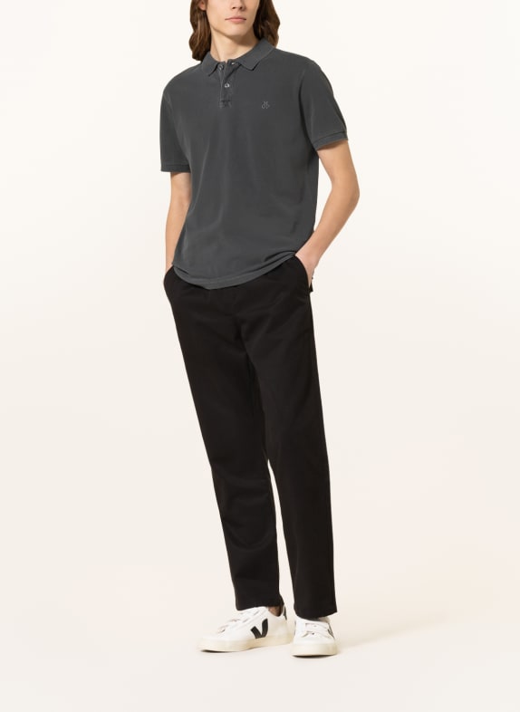 Marc O'Polo Piqué poloshirt DONKERGRIJS