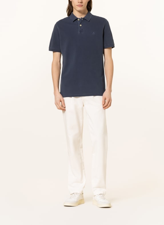 Marc O'Polo Piqué poloshirt DONKERBLAUW