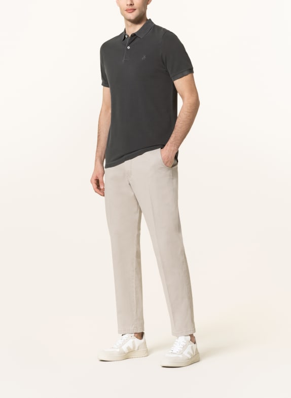 Marc O'Polo Piqué poloshirt Shaped Fit DONKERGRIJS