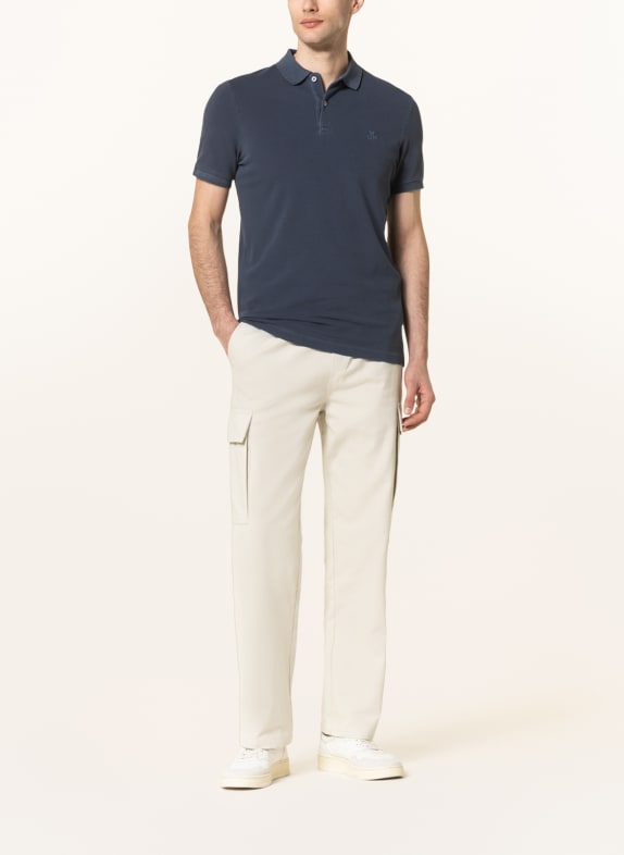 Marc O'Polo Piqué-Poloshirt Shaped Fit DUNKELBLAU