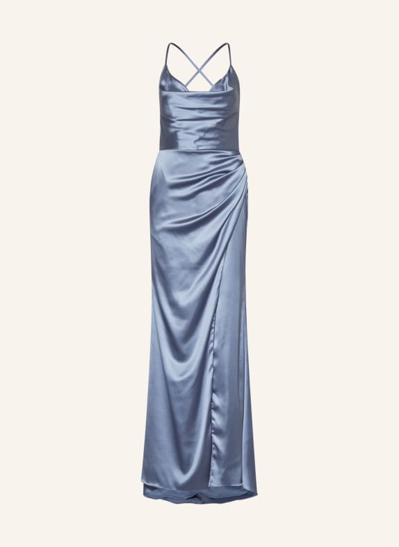 LAONA Abendkleid aus Satin BLAU