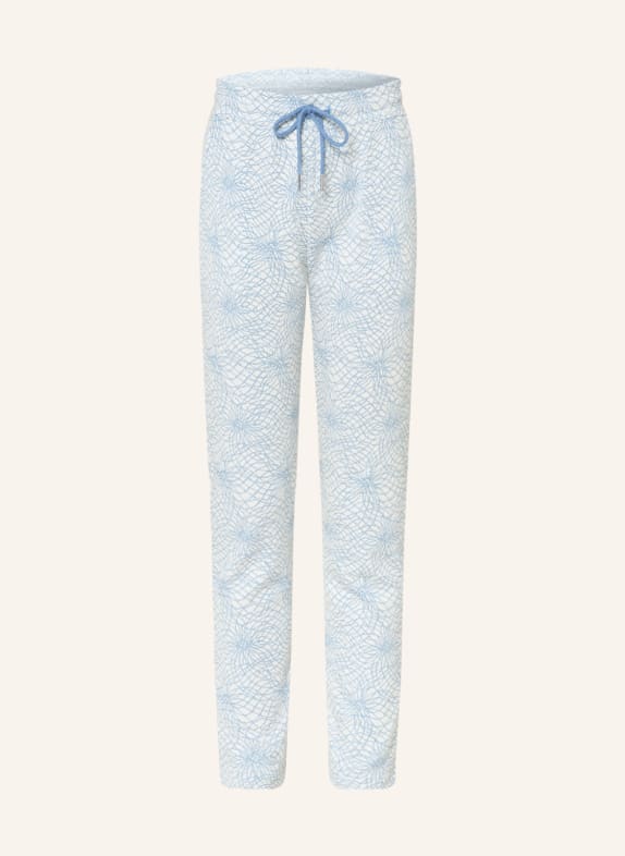 rich&royal Knit trousers in jogger style CREAM/ LIGHT BLUE/ SILVER