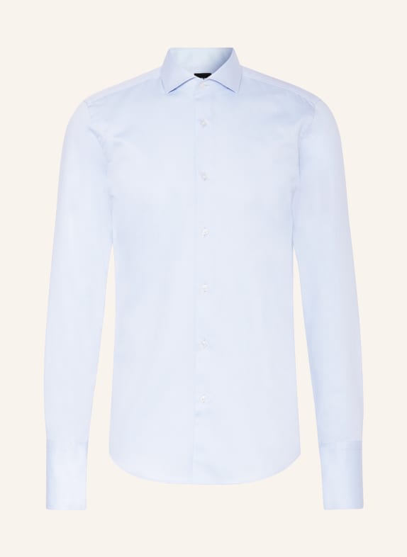 BOSS Shirt HANK slim fit with French cuffs LIGHT BLUE