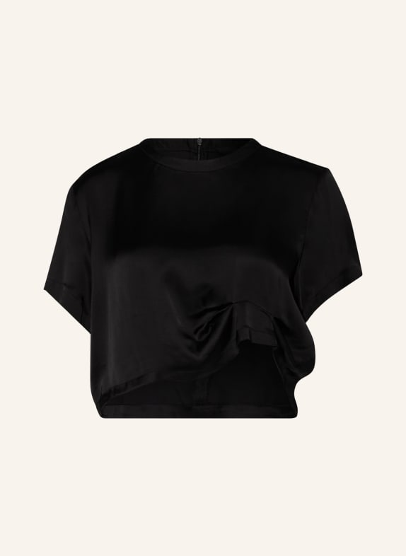 BIRGITTE HERSKIND Shirt blouse IRWIN made of satin BLACK