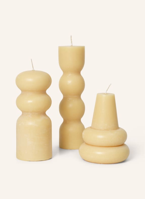 Ferm LIVING Set of 3 candles TORNO