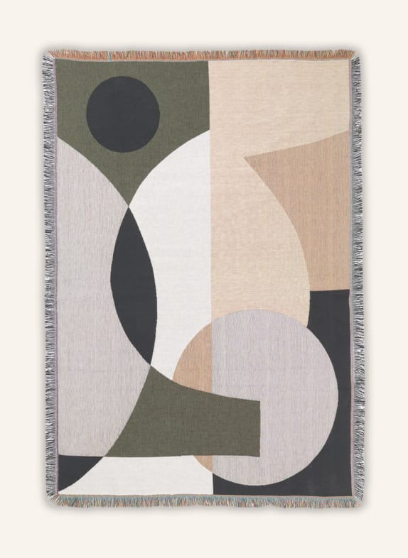 Ferm LIVING Throw ENTIRE TAPESTRY BEIGE/ LIGHT GRAY