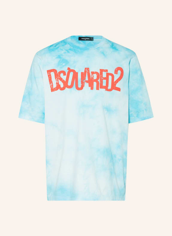 DSQUARED2 T-Shirt HELLBLAU/ ROT