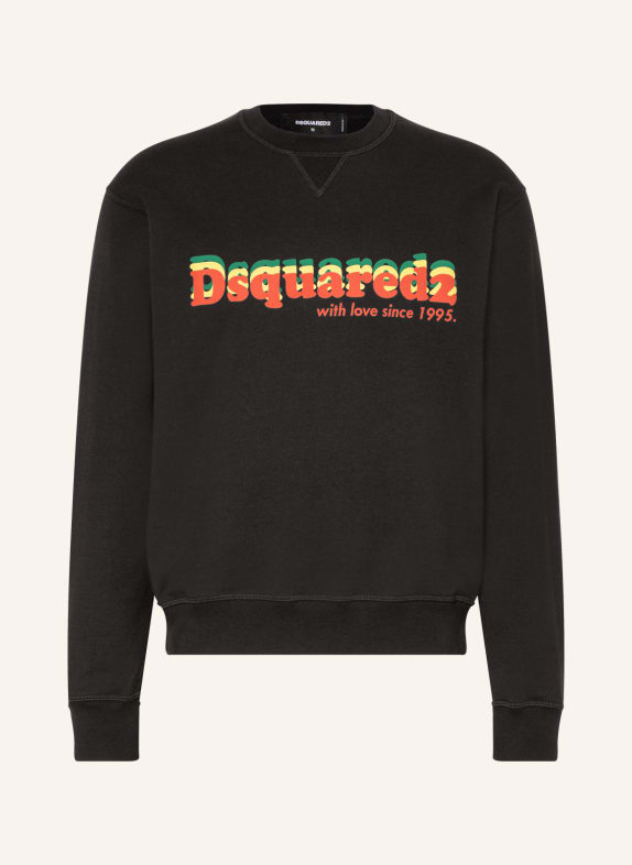 DSQUARED2 Sweatshirt BLACK/ RED/ GREEN