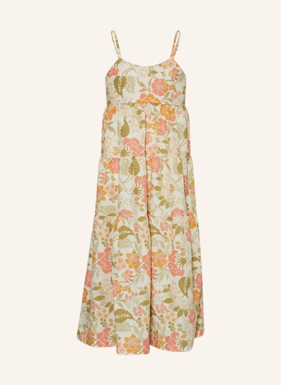 the new society Kleid RAFAELLA CREME/ GRÜN/ ORANGE