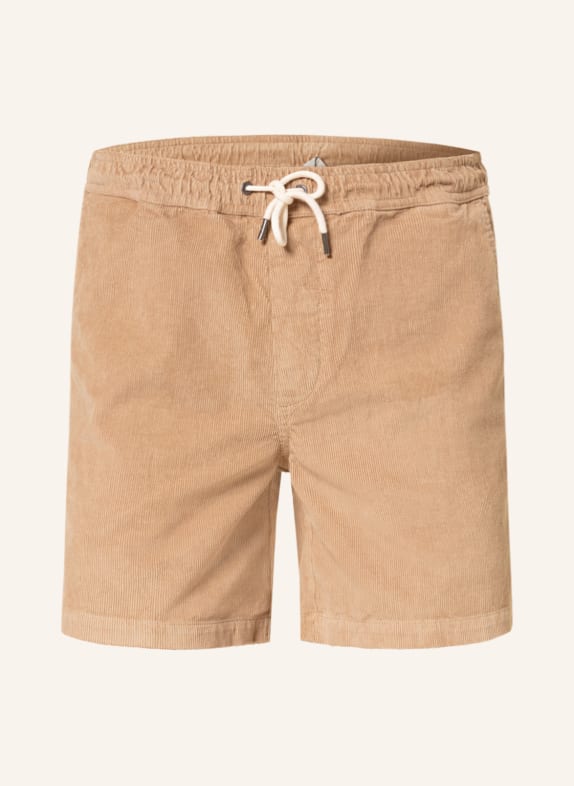 QUIKSILVER Corduroy shorts TAXER in jogger style BEIGE