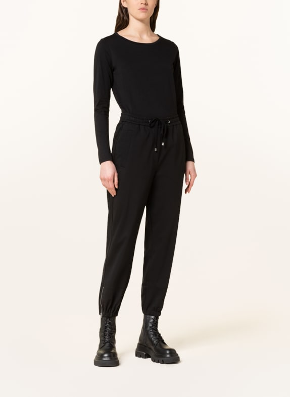 Marc O'Polo Tricou cu mânecă lungă NEGRU