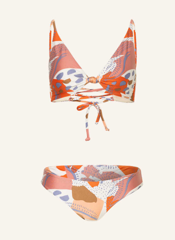 O'NEILL Bralette-Bikini CHARLOTTE MAOI CREME/ DUNKELORANGE/ ALTROSA