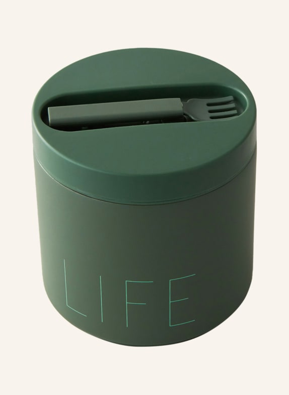 DESIGN LETTERS Thermo-Lunchbox LIFE GRÜN