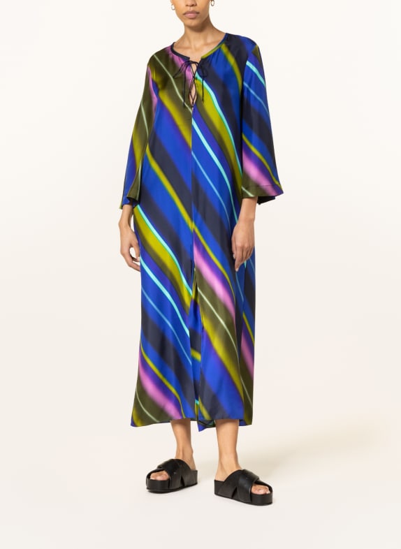 DOROTHEE SCHUMACHER Kaftan with 3/4 sleeves BLUE/ OLIVE/ TURQUOISE