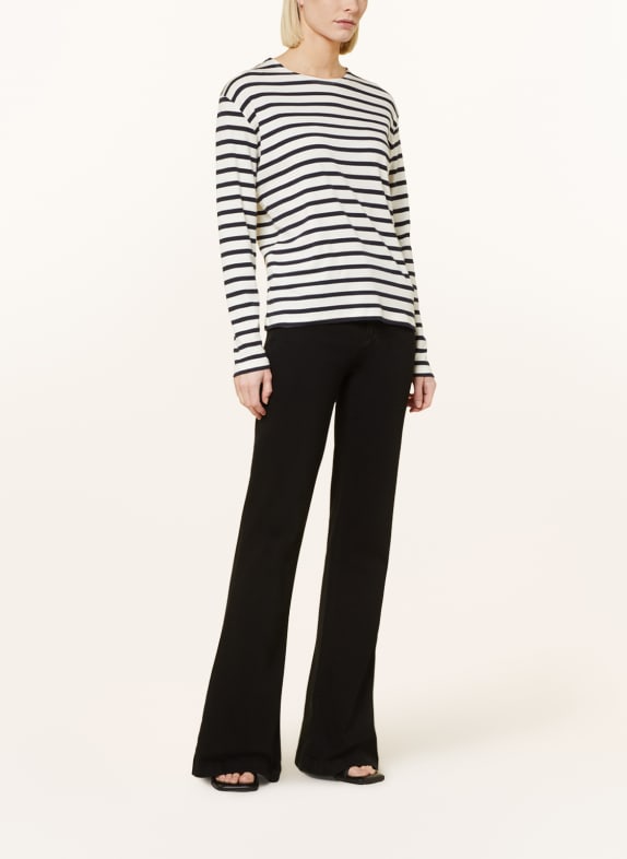 CLOSED Longsleeve DONKERBLAUW / WIT