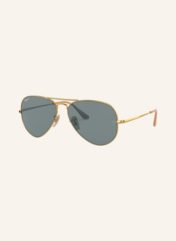Ray-Ban Sunglasses RB3689 9064S2 - GOLD/ BLUE POLARIZED