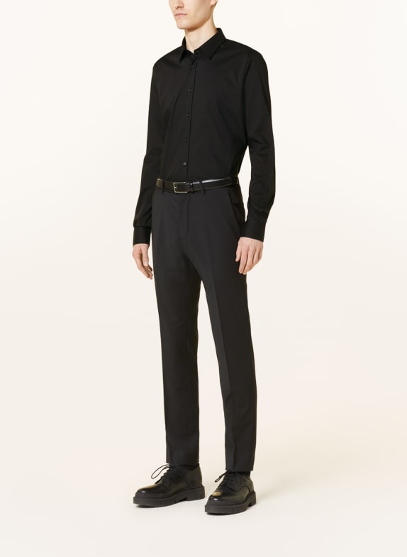 Q1 Manufaktur Overhemd WALTER Extra Slim Fit ZWART