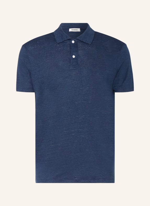 SANDRO Leinen-Poloshirt