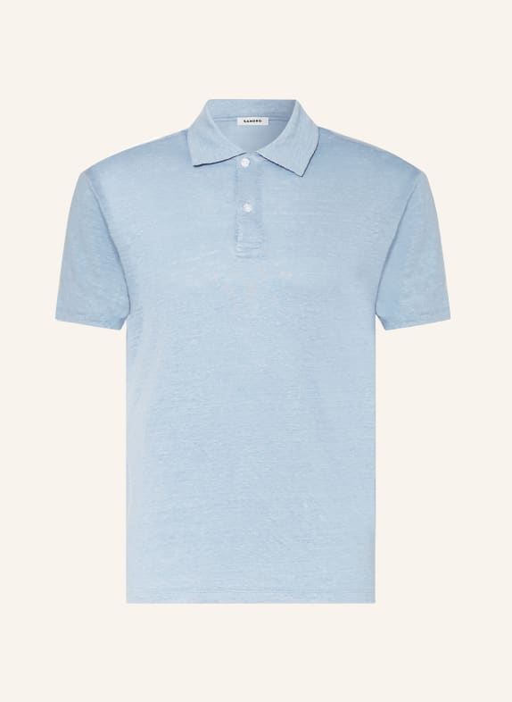 SANDRO Leinen-Poloshirt