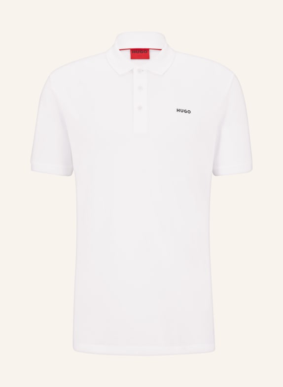 HUGO Piqué-Poloshirt DONOS Regular Fit WEISS