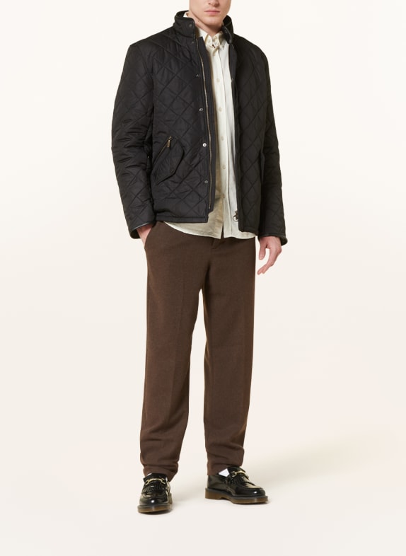 Barbour Steppjacke POWELL SCHWARZ