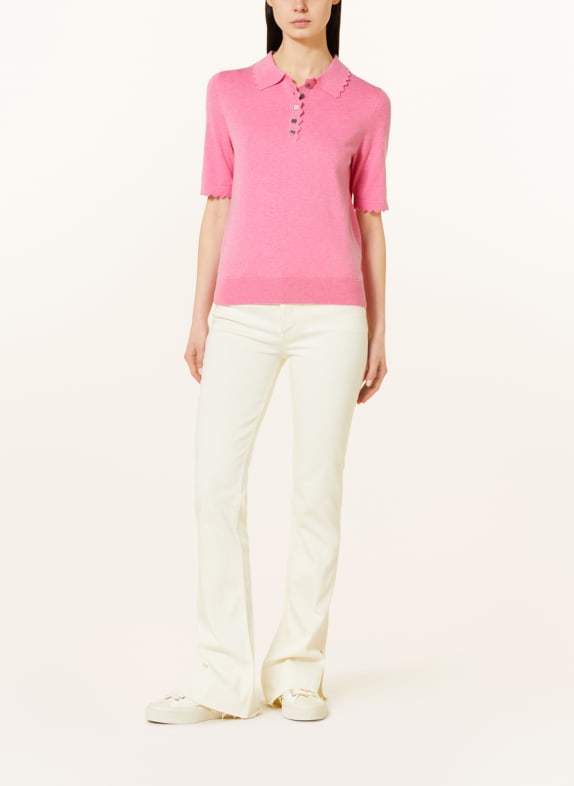 lilienfels Strick-Poloshirt mit Cashmere
