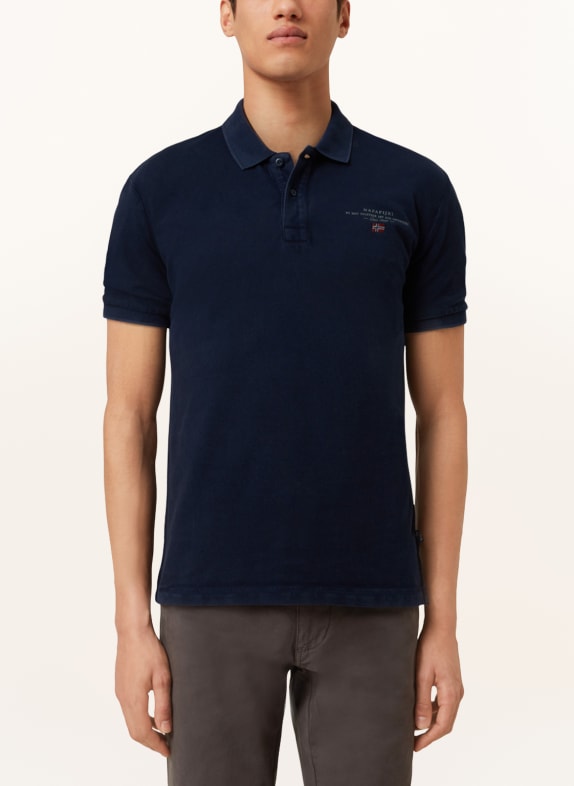 NAPAPIJRI ELBAS Regula Fit jersey polo shirt BLUE