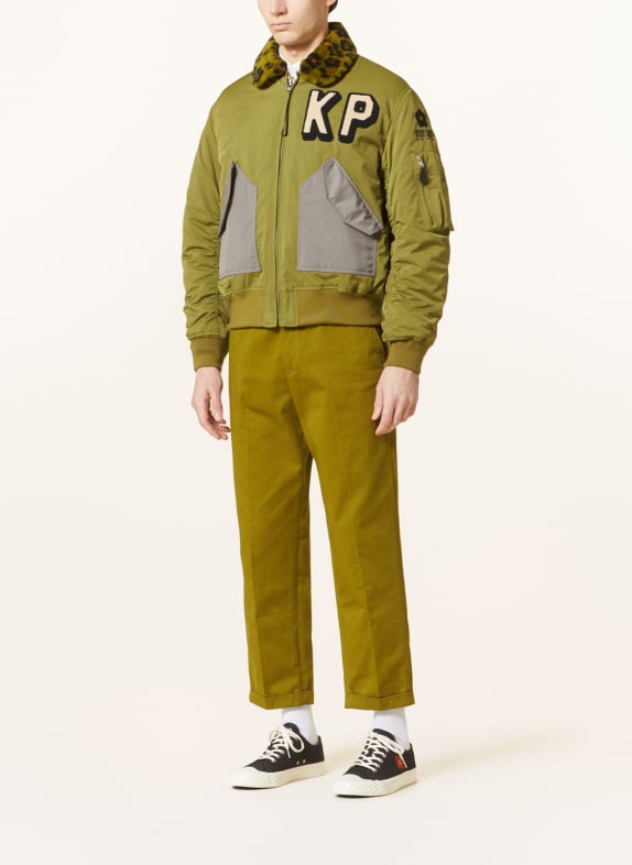 KENZO Bluzon z pluszowym materiałem