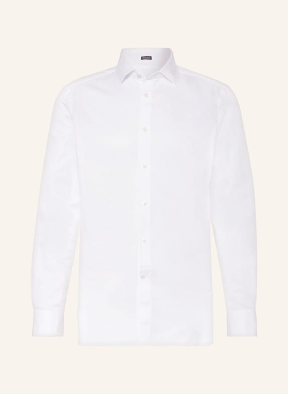 ZEGNA Hemd Regular Fit mit Leinen