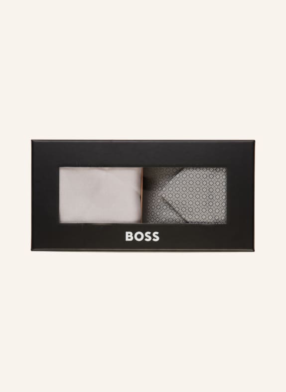 BOSS Set: Krawatte und Einstecktuch