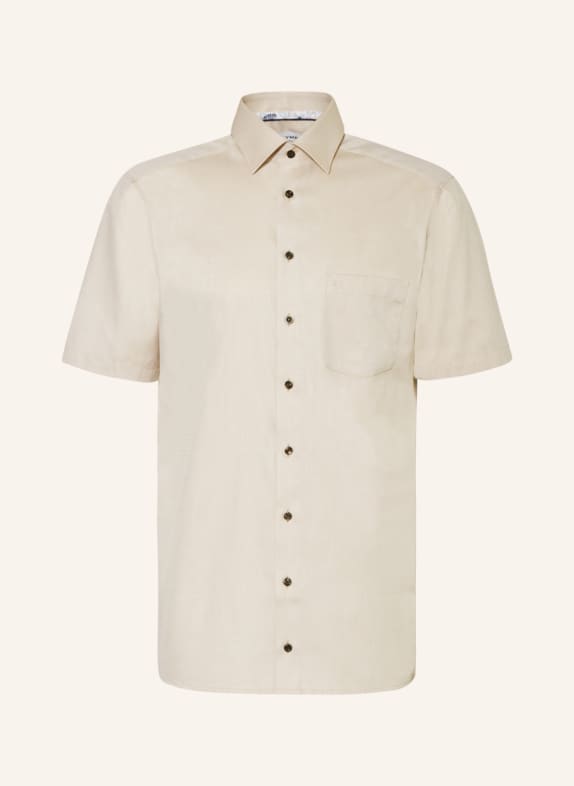 OLYMP Košile s krátkým rukávem Tendenz Modern Fit BÉŽOVÁ