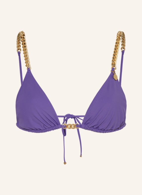 STELLA McCARTNEY SWIMWEAR Triangel-Bikini-Top LILA/ GOLD