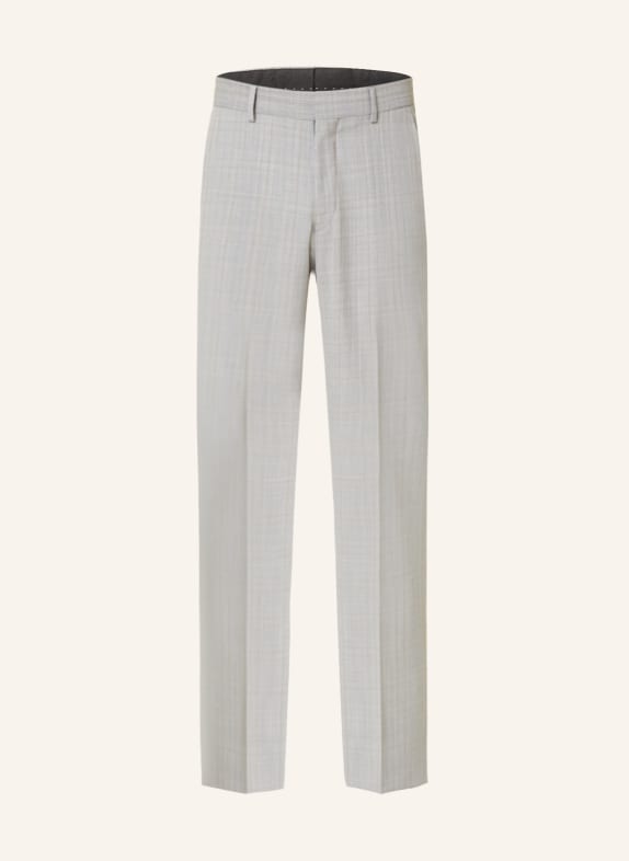 TIGER OF SWEDEN Spodnie garniturowe TENUTAS straight fit z lnem 1Q8 Grey Shadow
