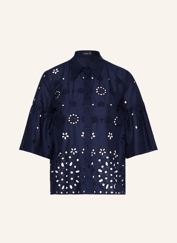 van Laack Shirt blouse THULE made of lace DARK BLUE