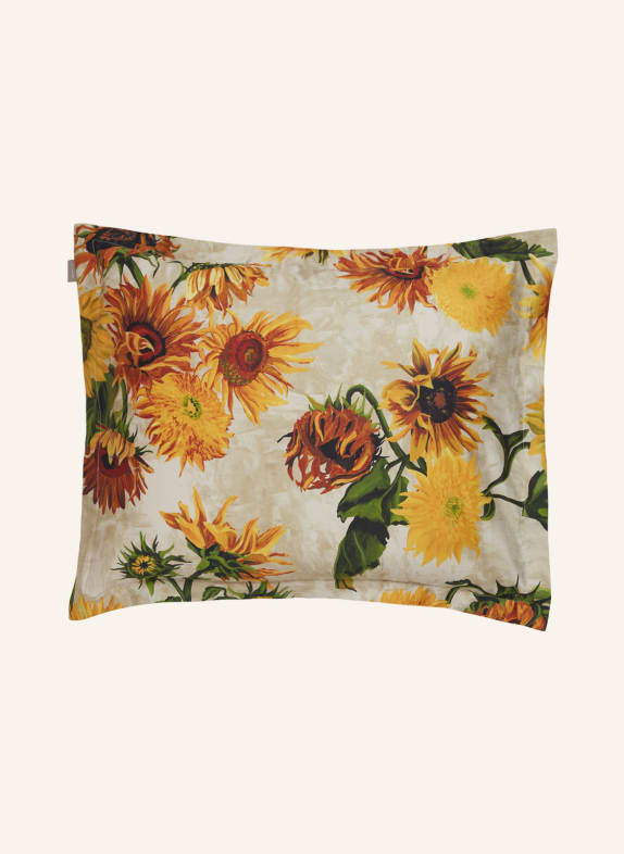 GANT HOME Kissenbezug GELB/ DUNKELROT/ OLIV