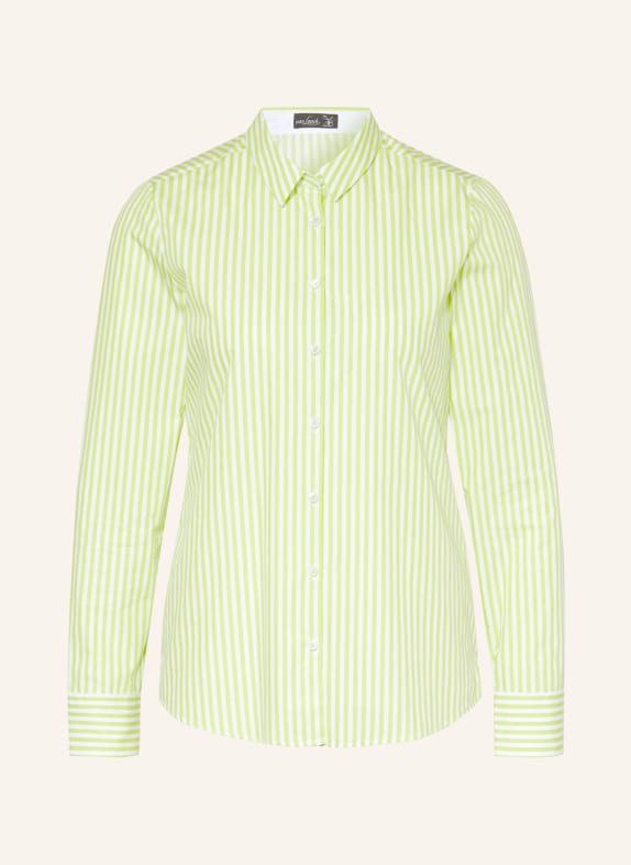 van Laack Shirt blouse CELLA LIGHT GREEN/ WHITE