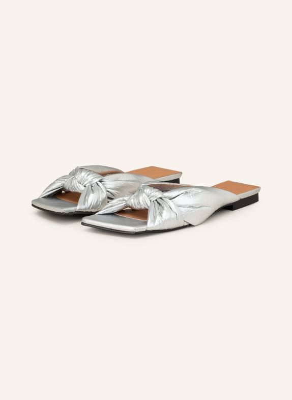 GANNI Slides SILVER