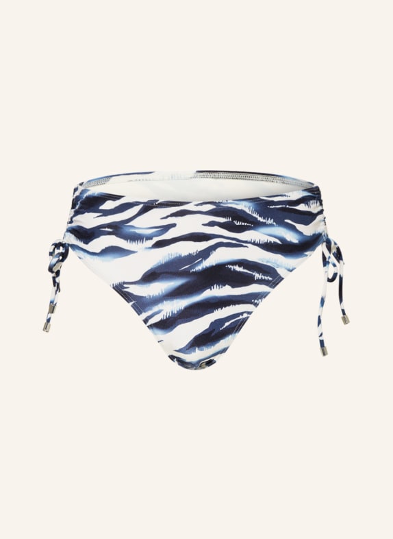 CYELL High-Waist-Bikini-Hose WAVY WATER WEISS/ BLAU