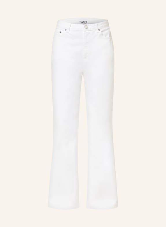 GANNI Flared jeans MAGNY WHITE