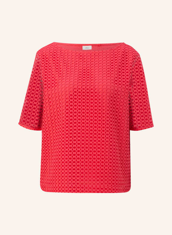 s.Oliver BLACK LABEL Blusenshirt mit Lochstickereien