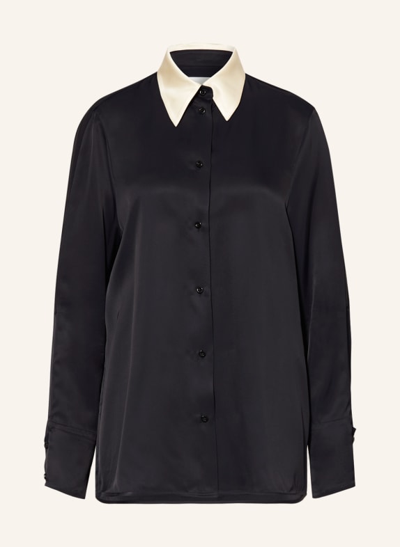 JIL SANDER Shirt blouse BLACK/ CREAM