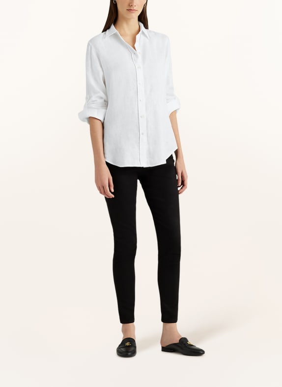 LAUREN RALPH LAUREN Linnen overhemdblouse WIT