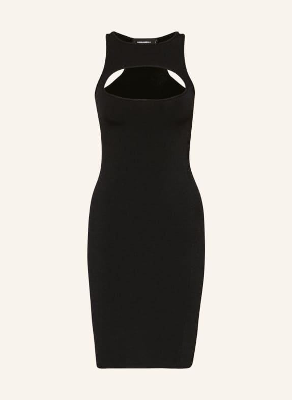 DSQUARED2 Jersey dress with cut-out BLACK
