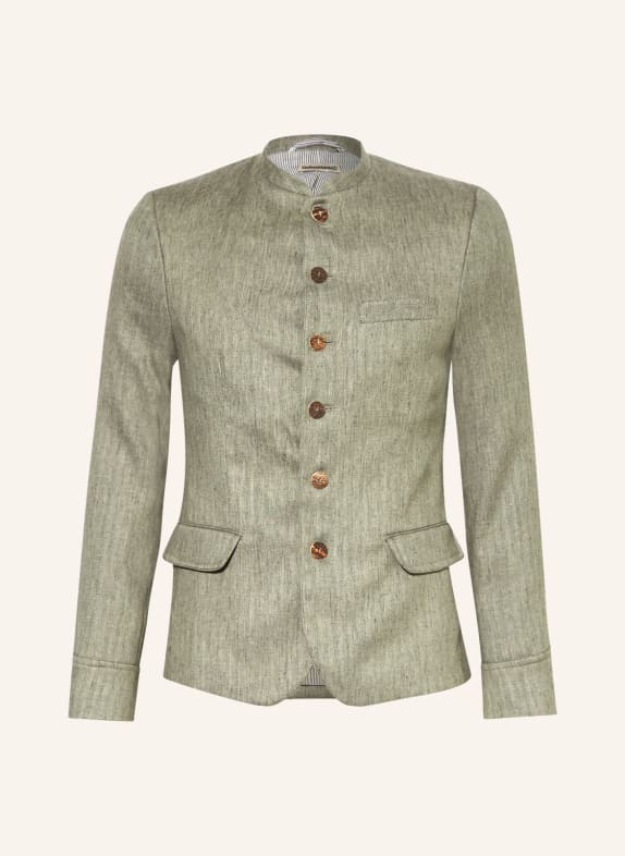 Gottseidank Alpine jacket HELMUT with linen LIGHT GREEN