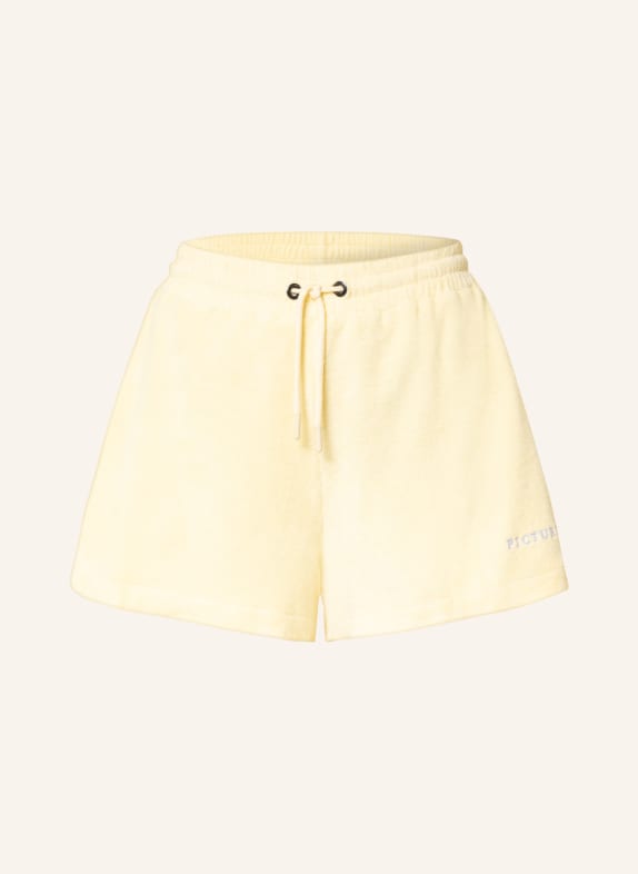 PICTURE Terry cloth shorts CAREL YELLOW
