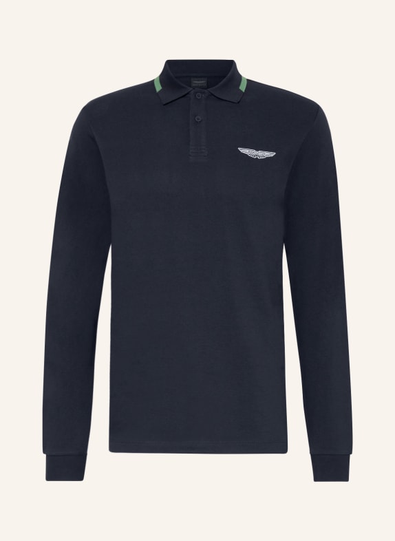 HACKETT LONDON Piqué-Poloshirt DUNKELBLAU