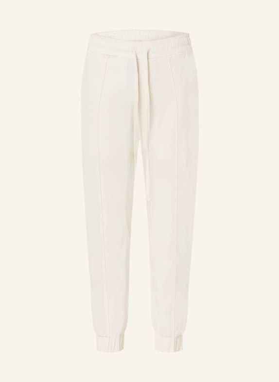 thom/krom Trousers in jogger style loose fit with linen ECRU