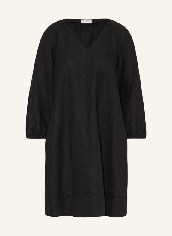Marc O'Polo Linen dress with 3/4 sleeves BLACK